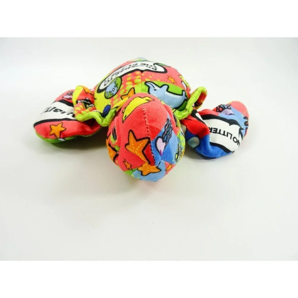 Wild Republic Message from the Planet Sea Turtle Plush Stuffed Animal Colorful - Picture 4 of 9